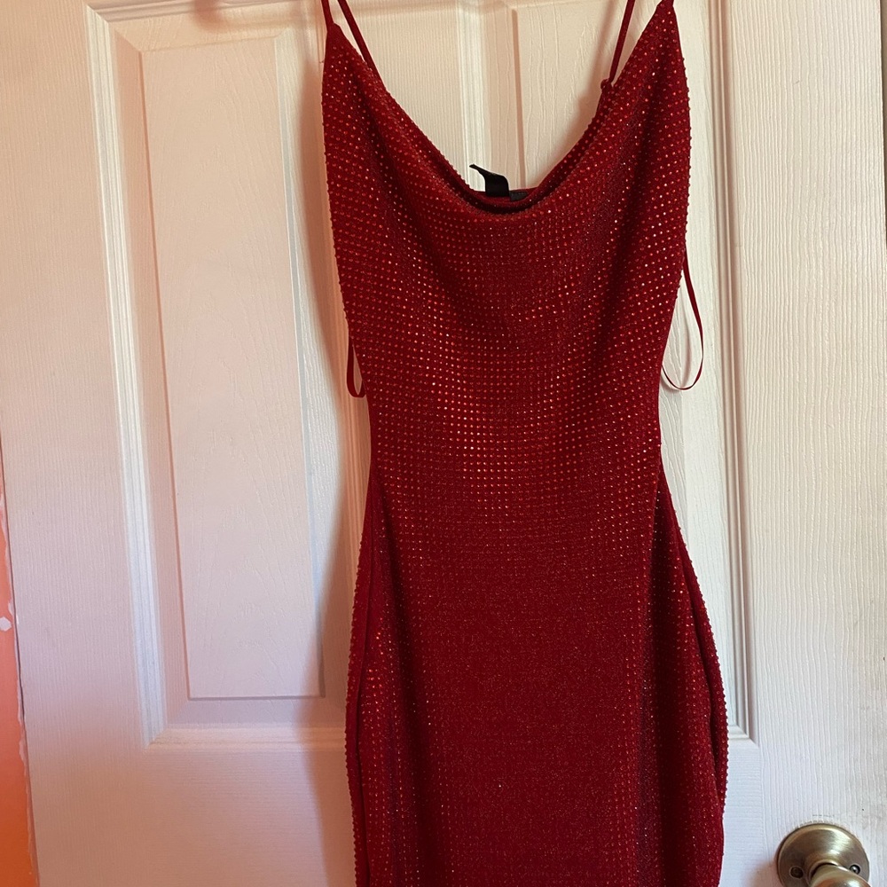 Windsor Red Sparkling Mini Dress
